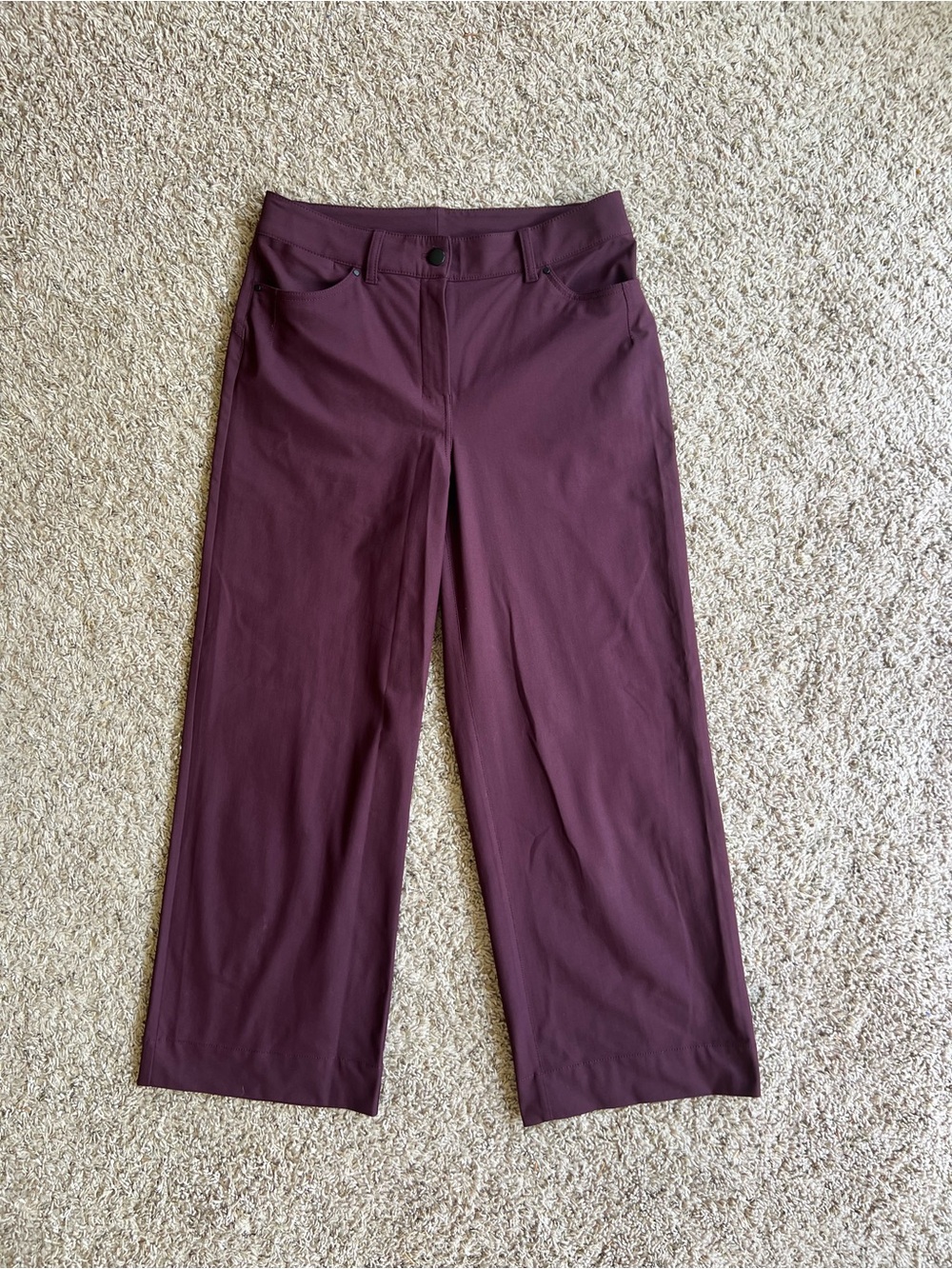 Lululemon City Sleek 5 Pocket Wide Leg Pant Cassis Size 28 - Picture 8 of 11